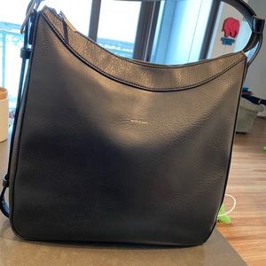 Black Matt & Nat satchel purse